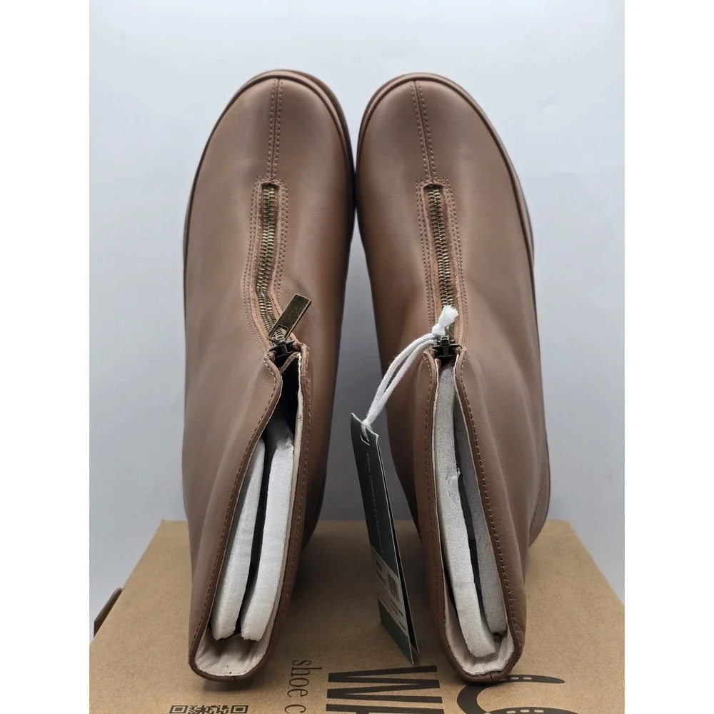 Womens‎ Size 9 D Leather Boots, Side Zip, Mercer, by Revitalign Orthotic - Tan